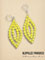 Hand-made ballroom earrings-yellow