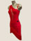 Acadia Red- Sexy latin fringe dance dress 