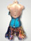 Meteor electic tursuoise blue latin dance dress design size XS/S