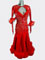 Elyna red ballroom dance dress, in stock size 38/40/42