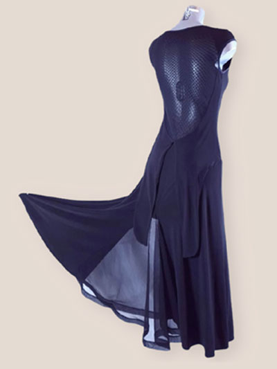 Giselle, robe de danse standard en noir pour entranement