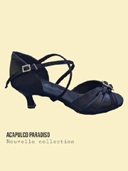 2307 BD DANCE Black lady's latin dance shoes