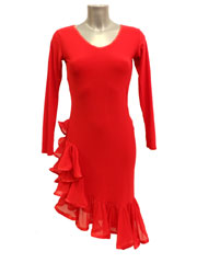 Stella latin dance dress-red