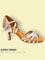 2324 BD DANCE chaussures de danse latine femme en cuir argent