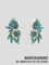 AC0485 Fuchsia big stones earrings