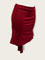 RJ017BD-Burgundy tango skirt 