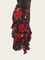Jupe de tango noire  roses 