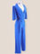 Blue ballroom jumpsuit for dance