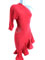 Agathe latin dance dress-red