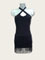 Felicitas, robe sexy  franges latine, style dos nu