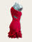 Portia-Red latin short dance dress