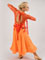 Yarina orange/red ballroom dance dress size S/M in stock