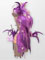 Lavandula purple long feather latin dance dress, size S/M