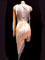 Emira, nude style fully stones silver fringe latin dance dress, size in stock S/M/L