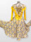 Sorrento yellow lemon ballroom dance dress size M/L in stock