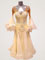 Cameila pastel yellow ballroom dance dress size S/M/L