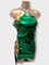 Robe de danse latine vert métallique Scarabée, taille S/M/L en stock 