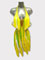 Lelia fluo yellow fringes latin dance dress, in stock size S/M