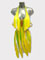 Lelia fluo yellow fringes latin dance dress, in stock size S/M
