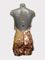 Daiana, robe de danse latine originale dore et tincelante avec franges, en stock taille S/M