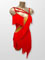Luna, red latin fringe dress design size XS/S/M