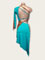 Gabriela latin turquoise/lopard design original taille S/M en stock