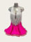 Miranda, silver fringes and fuchsia dress 