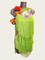 Eliana fluo green latin fringe dress 
