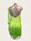 Eliana fluo green latin fringe dress 