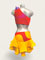Coralie tropical Sunset One-Shoulder Latin Dance Dress