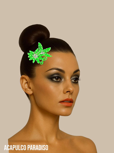 Fleur-Vert fluo