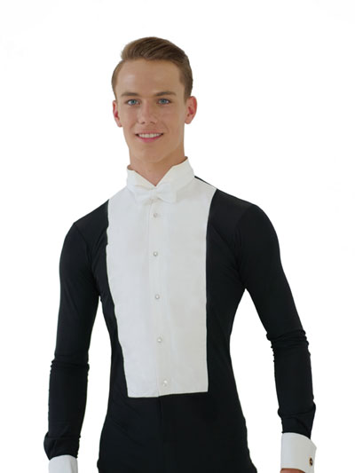 Ballroom standard shirt for tailsuit