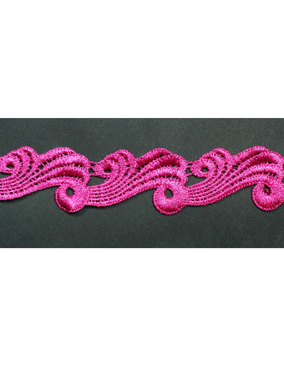 Guipure dentelle Fuchsia