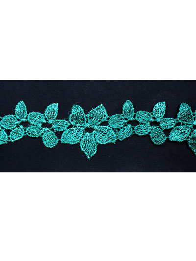 Emerald guipure lace