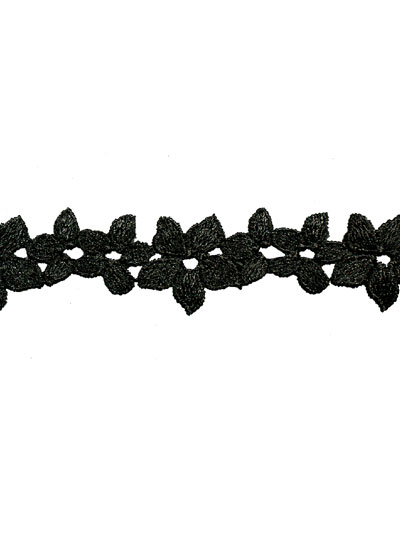 Guipure lace noire