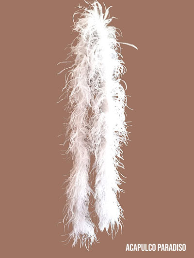 Orstrich feather 6ply white