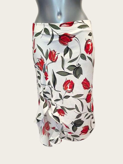Floral print tango skirt