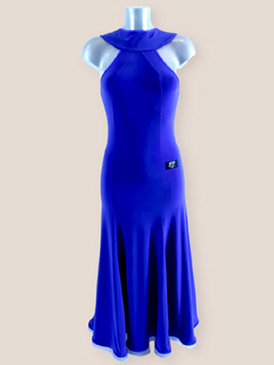 Aya blue ballroom practice dance gown-M/L