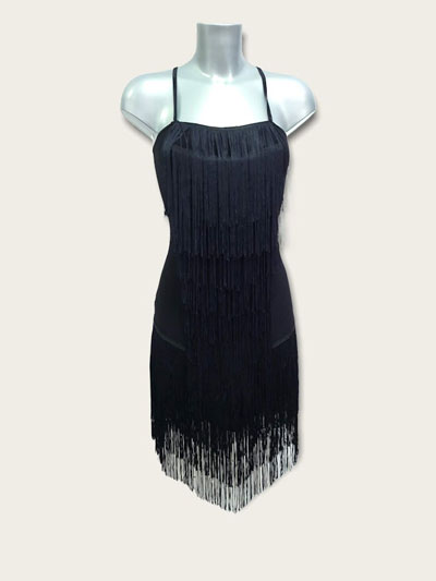 Celenia-Charleston style latin fringe dress