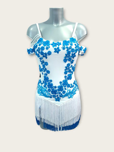 Olinda robe de danse latine  franges en taille S/M