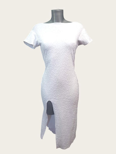Cecilia robe de tango blanche taille M/L