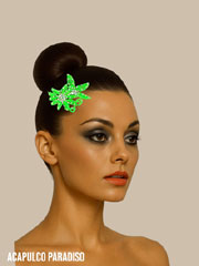 Fleur-Vert fluo