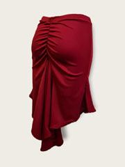 RJ017BD-Burgundy tango skirt