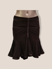 RJ018B-Black latin dance skirt