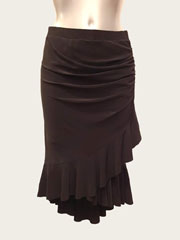 RJ020-elegant latin tango dance skirt with pleated design