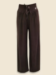 Women's practice dance pants with pleats design