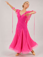 Clarissa pink ballroom dance dress size S/M in stock
