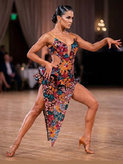 Alyssa,robe de danse latine taille S/M