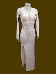 Blanca robe de danse latine taille 34/36/38 (XS/S)