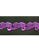 Purple guipure lace